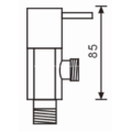 Robinet d&#39;arrêt d&#39;angle en laiton pour lavabo de salle de bain